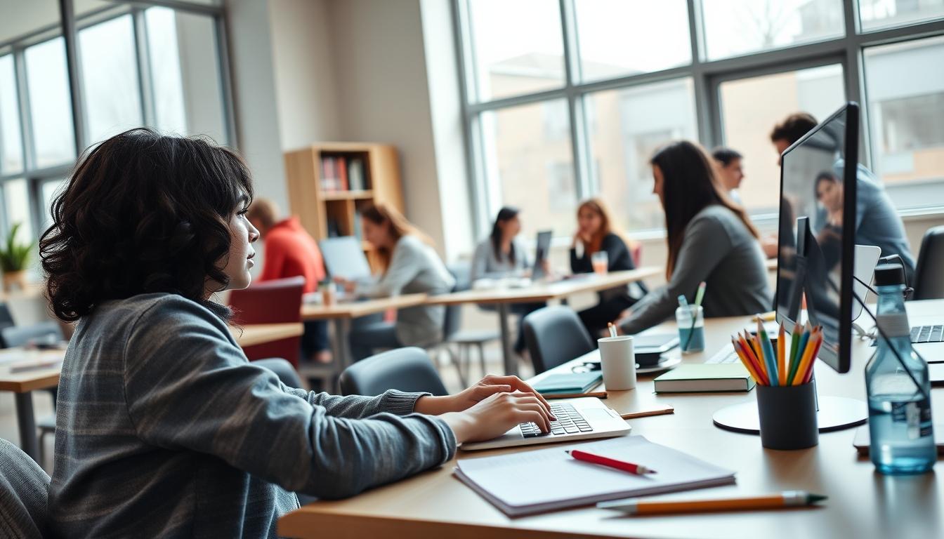 Organized study environment supporting productive learning